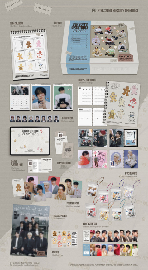 PREORDER] : ATEEZ - 2026 ATEEZ SEASON'S GREETINGS 2026 シーグリ