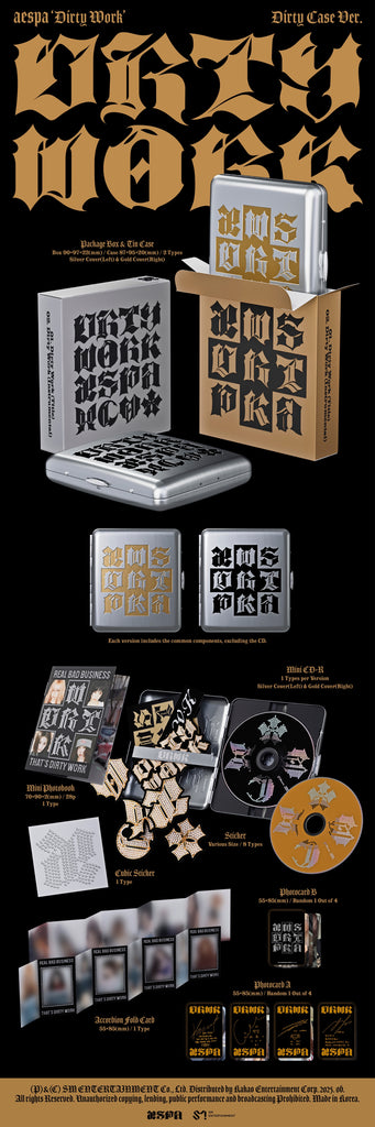 aespa dirty work dirty case 本体 20枚 新品未開封 aespa - Dirty Work (Dirty Case Ver.) – KYYO