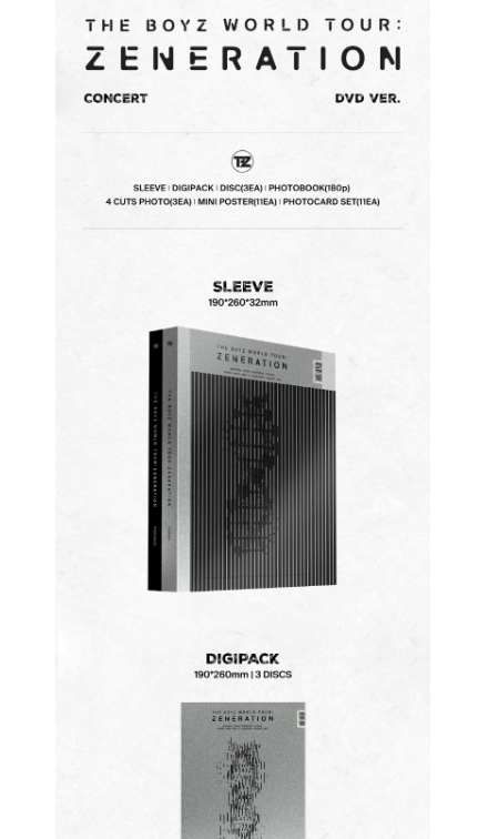 THE BOYZ - 2ND WORLD TOUR [ZENERATION] DVD – KYYO