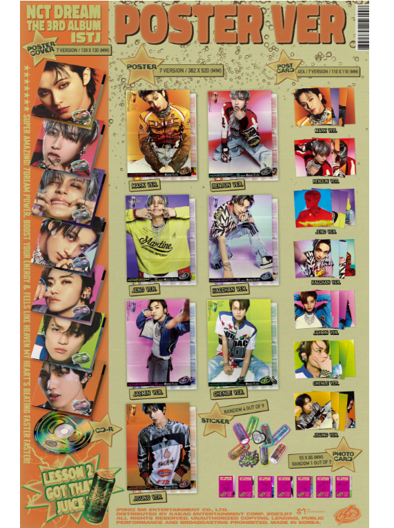 K-POP・アジア NCT DREAM ISTJ Japan ver poster ver set NCT DREAM - ISTJ (POSTER Ver.) – KYYO