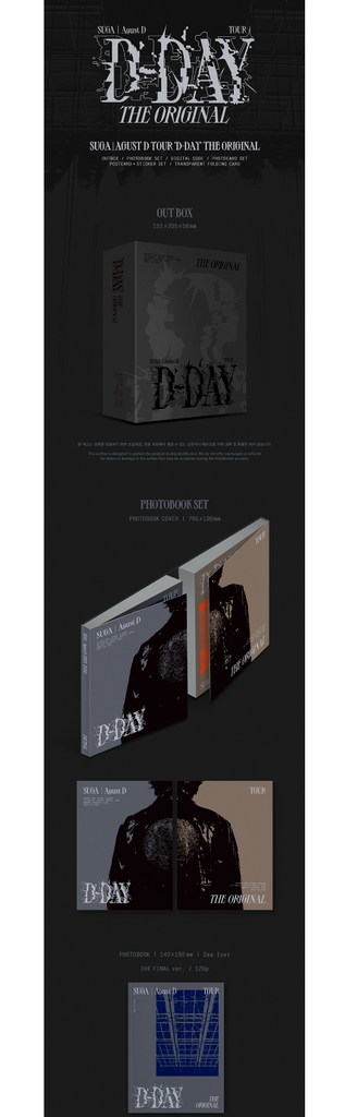 SUGA (BTS) - Agust D TOUR 'D-DAY' The Original + WEVERSE GIFTS