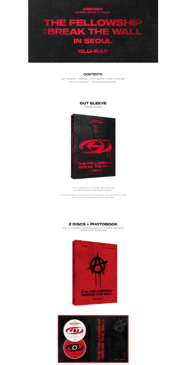 ATEEZ WORLD TOUR THE FELLOWSHIP : BREAK THE WALL IN SEOUL (2 Blu