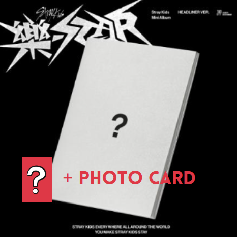STRAY KIDS - ROCK-STAR (HEADLINER Version) + OFFICIAL PHOTO CARD **