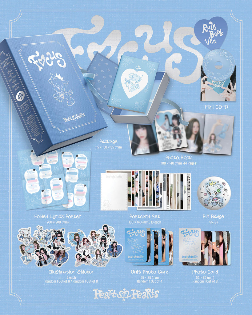 Hearts2Hearts - 1st Mini Album [FOCUS] (Rule Book Ver.) – KYYO