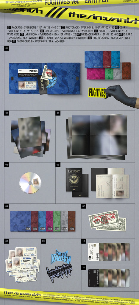 PHOTOBOOK & CD ONLY] ENHYPEN - THE SIN : VANISH (FUGITIVES Ver