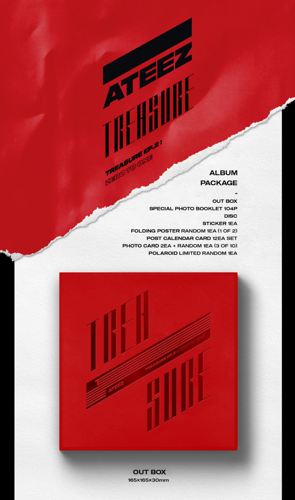 ATEEZ (에이티즈) TREASURE EP.2: Zero To One (Korean Edition) – KYYO ATEEZ (에이티즈) TREASURE EP.2: Zero To One (Korean Edition) – KYYO