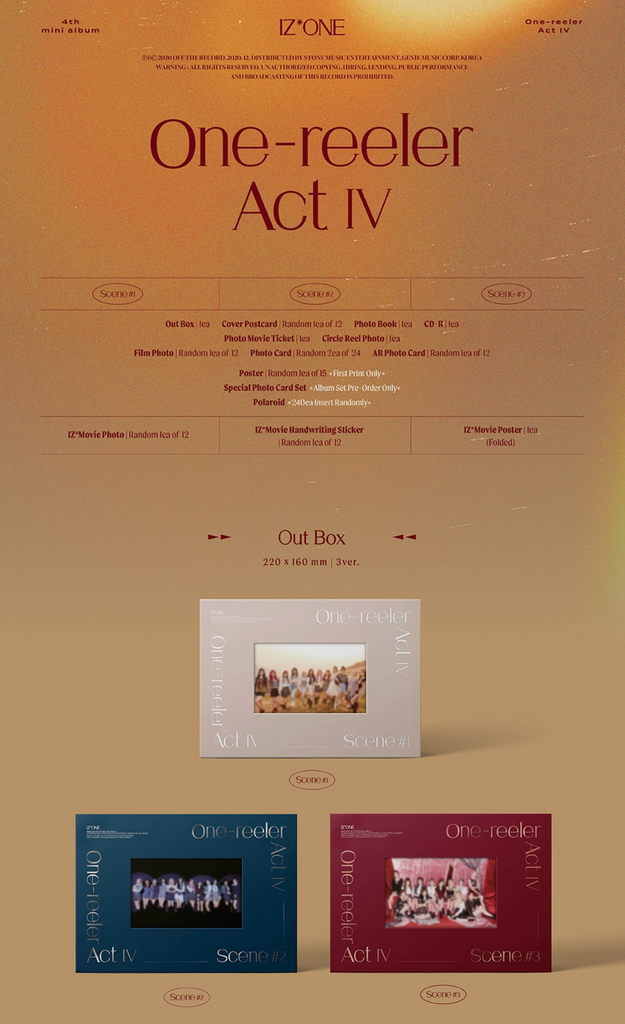 One-reeler Act IV【CD】 | IZ*ONE | UNIVERSAL MUSIC STORE