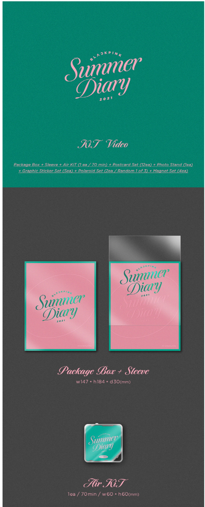 BLACKPINK - 2021 SUMMER DIARY (KIT VIDEO) (Korean Edition) – KYYO