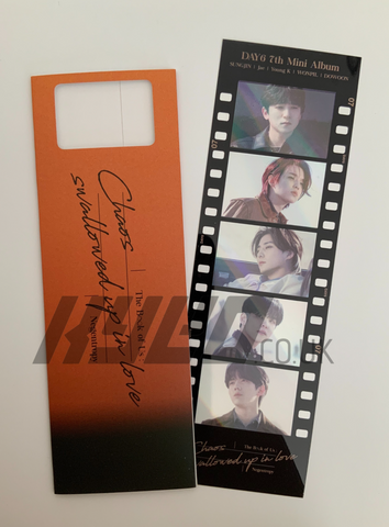 DAY6 THE BOOK OF US : NEGENTROPY Official Pre Order Film Trip Bookmark
