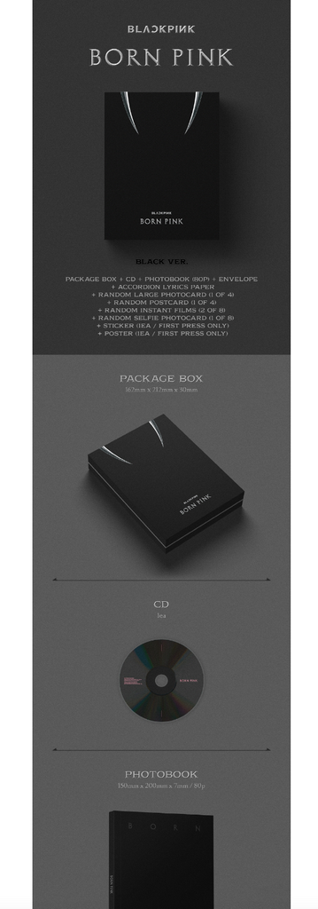 BLACKPINK - BORN PINK (BOX SET / Black ver.) – KYYO