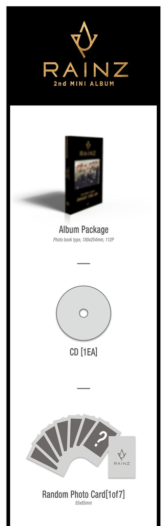 RAINZ 2nd mini Album SHAKE YOU UP ヒョンミン RAINZ - Rainz - [Shake You Up] 2nd Mini Album CD+Booklet+PhotoCard