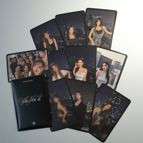 TWICE - WITH YOU-TH POB set of 10 cards ( Glowing vers )