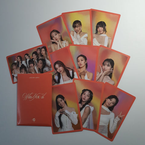 TWICE - WITH YOU-TH POB set of 10 cards ( Blast vers )