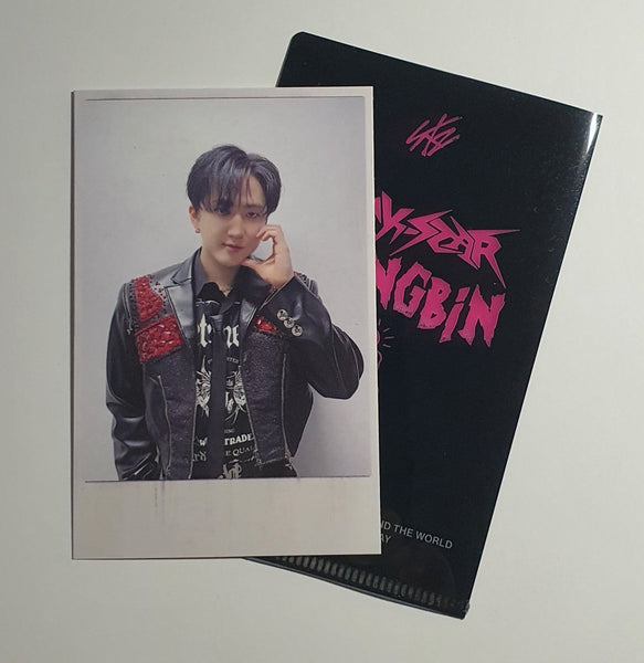 STRAY KIDS ROCK-STAR JYP POLAROID PHOTOCARD + L HOLDER (CHANGBIN