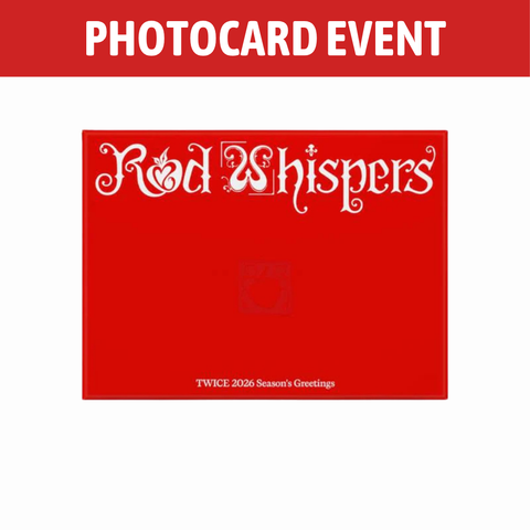 [PREORDER] : [PHOTOCARD EVENT] TWICE - 2026 SEASON'S GREETINGS [RED WHISPERS]