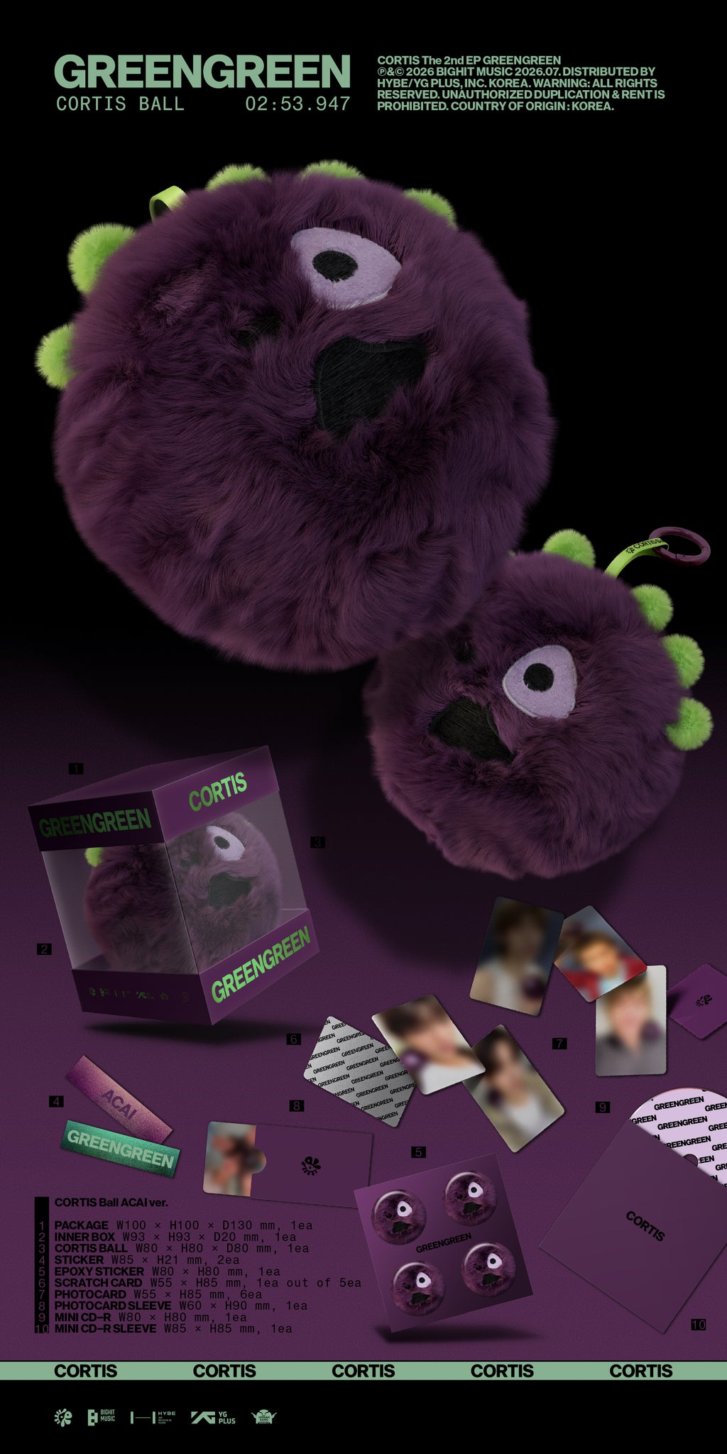 PREORDER] : CORTIS - GREENGREEN (CORTIS Ball ver.) – KYYO