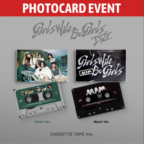 [PHOTOCARD EVENT] ITZY - Girls Will Be Girls (Cassette Tape Ver.)