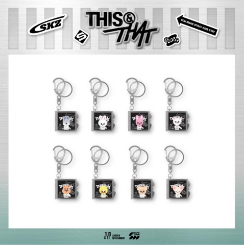 [PREORDER] : Stray Kids - [THIS & THAT] POP-UP STORE MD : SKZOO MIRROR KEYRING