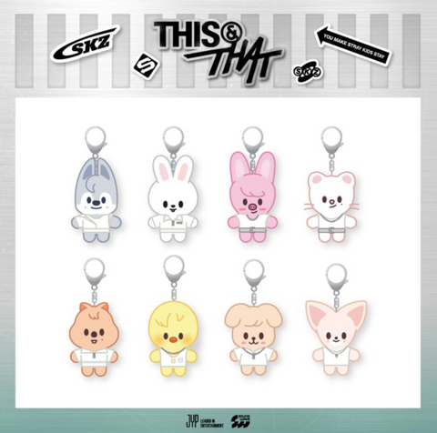 [PREORDER] : Stray Kids - [THIS & THAT] POP-UP STORE MD : SKZOO COSTUME PLUSH KEYRING