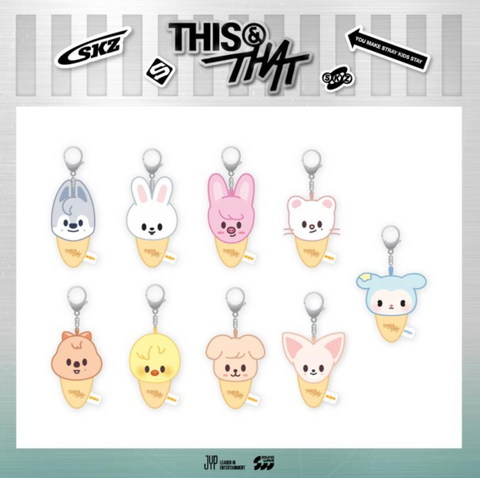 [PREORDER] : Stray Kids - [THIS & THAT] POP-UP STORE MD : PLUSH KEYRING ICECREAM Ver.