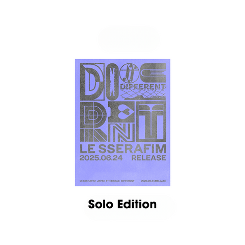 [PREORDER] : LE SSERAFIM - DIFFERENT (Solo Edition)
