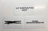 LE SSERAFIM - HOT (CHAEWON) TIN CASE WEVERSE GIFT PHOTOCARD + STICKERS