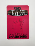 ITZY - KILL MY DOUBT OFFICIAL PHOTOCARD (CHAERYEONG)