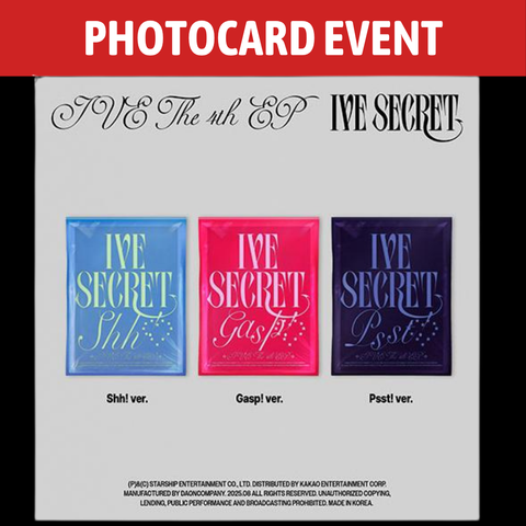 [PREORDER] : [PHOTOCARD EVENT] IVE - THE 4TH EP [IVE SECRET]