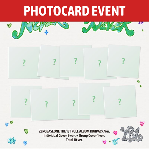 [PREORDER] : [PHOTOCARD EVENT] ZEROBASEONE - NEVER SAY NEVER (DIGIPACK Ver.)