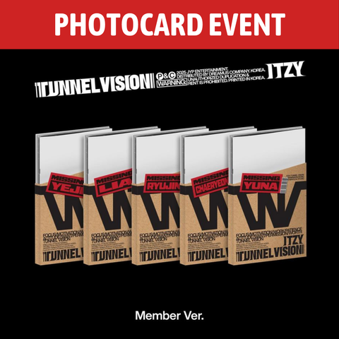 [PREORDER] : [PHOTOCARD EVENT] ITZY - TUNNEL VISION (Member Ver.)