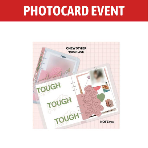 [PREORDER] : [PHOTOCARD EVENT] ONEW (SHINee) - TOUGH LOVE (NOTE ver.) (Copy)