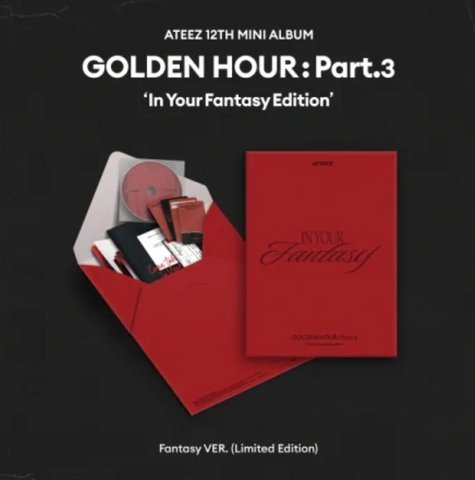 [NO PHOTOCARDS & NO POSTCARDS] : ATEEZ - GOLDEN HOUR : Part.3 In Your Fantasy Edition (Limited)