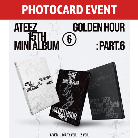 [PREORDER] : [PHOTOCARD EVENT] ATEEZ - GOLDEN HOUR : Part.6
