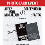 [PREORDER] : [PHOTOCARD EVENT] ATEEZ - GOLDEN HOUR : Part.6 (POCA ALBUM)