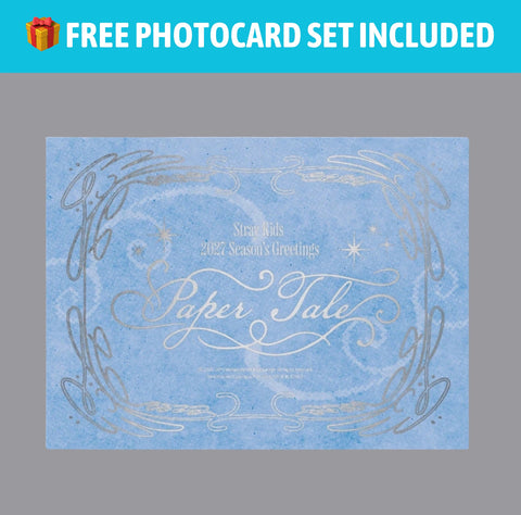 [PREORDER] :Stray Kids - 2027 Season's Greetings 'Paper Tale' + 1 Set of 8 POBs