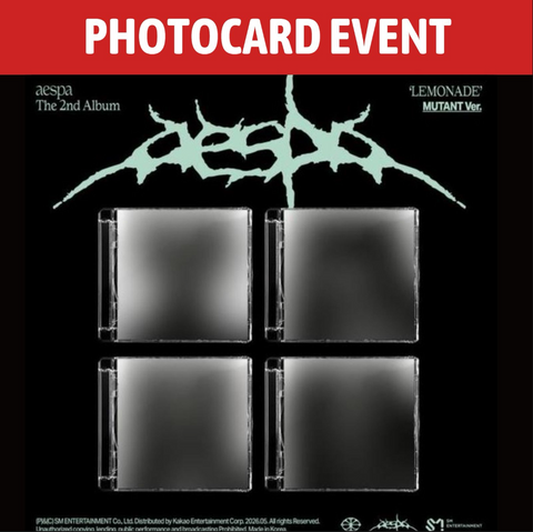 [PREORDER] : [PHOTOCARD EVENT] aespa - LEMONADE (MUTANT Ver.)