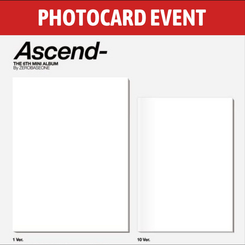 [PREORDER] : [PHOTOCARD EVENT] ZEROBASEONE - Ascend- (Photobook Ver.)