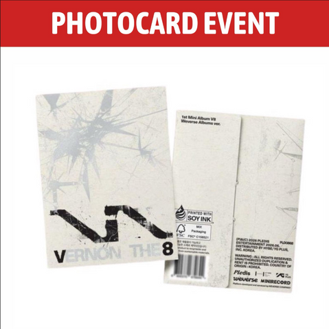 [PREORDER] : [PHOTOCARD EVENT] V8 (SEVENTEEN) - V8 (Weverse Albums Ver.)