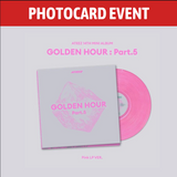 [PREORDER] : [PHOTOCARD EVENT] ATEEZ - GOLDEN HOUR : Part.5 (PINK LP Ver.)