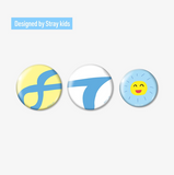[PREORDER] : Stray Kids - [RUN IT JAPAN] BADGE SET (3PIECES)