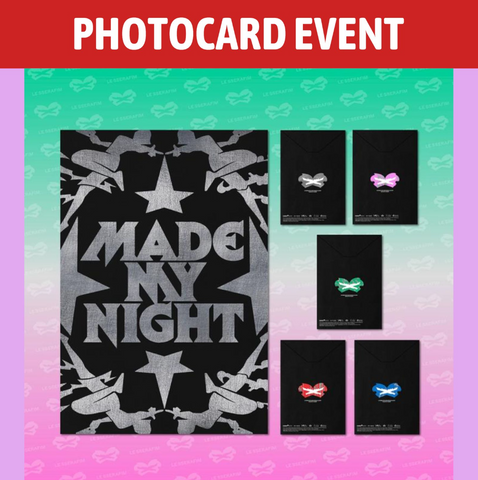 [PREORDER] : [PHOTOCARD EVENT] LE SSERAFIM - Made My Night (COMPACT ver.)