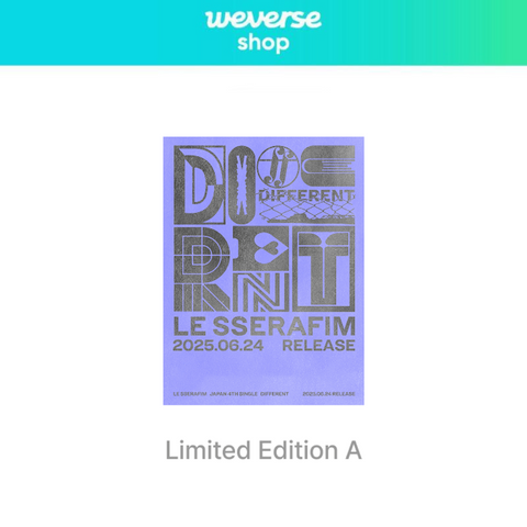 [PREORDER] : [WEVERSE] LE SSERAFIM - DIFFERENT (Limited Edition A)