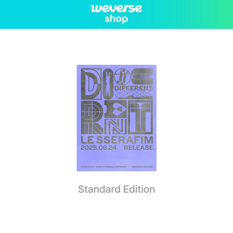 [PREORDER] : [WEVERSE] LE SSERAFIM - DIFFERENT (Standard Edition)