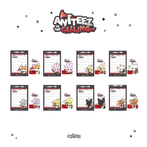 [PREORDER] : ATEEZ - [ANITEEZ IN THE CALLING] MD : MINI CLIPBOARD & MEMO PAD SET