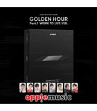 ATEEZ - GOLDEN HOUR : Part.1 'WORK TO LIVE VER.' + 4 APPLE MUSIC PHOTOCARDS *