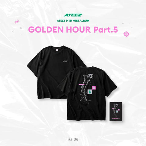 [PREORDER] : ATEEZ - SHORT SLEEVE T-SHIRT 'POP-UP STORE [GOLDEN HOUR : Part.5]'
