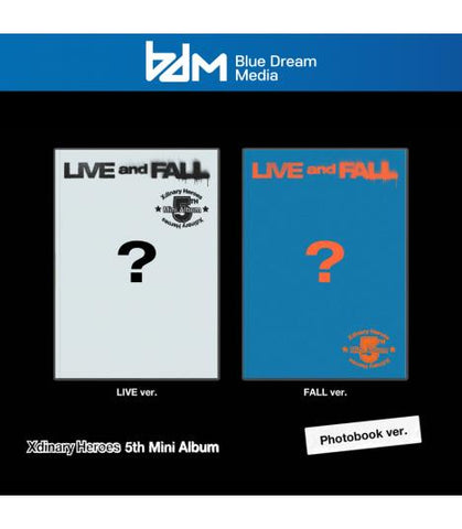 XDINARY HEROES - LIVE and FALL (Photobook Ver.) + BDM POB PHOTOCARD *