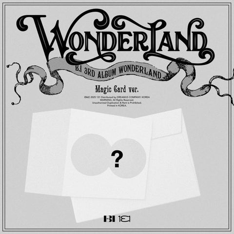 [PREORDER] : B.I - WONDERLAND (Magic card Ver.)