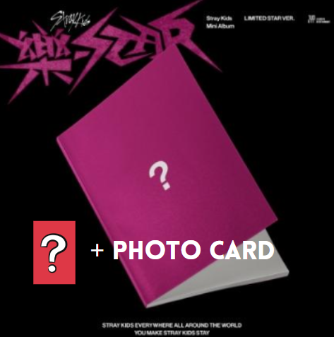 STRAY KIDS - ROCK-STAR (Limited Version STAR) + OFFICIAL PHOTO CARD *