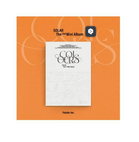 SOLAR (MAMAMOO) - COLOURS (Palette Ver.) + BIZENT MALL BONUS *